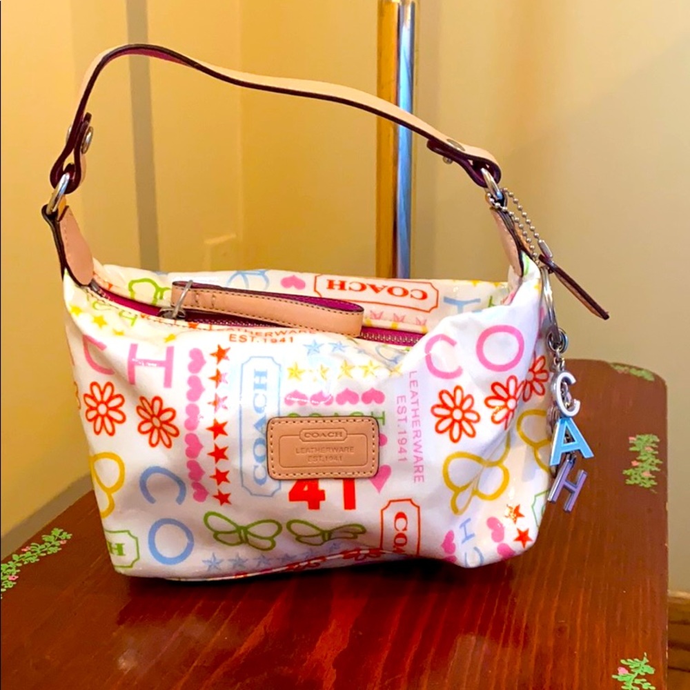 Coach Colorful Patterned Mini Handbag